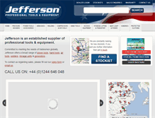 Tablet Screenshot of jeffersontools.com